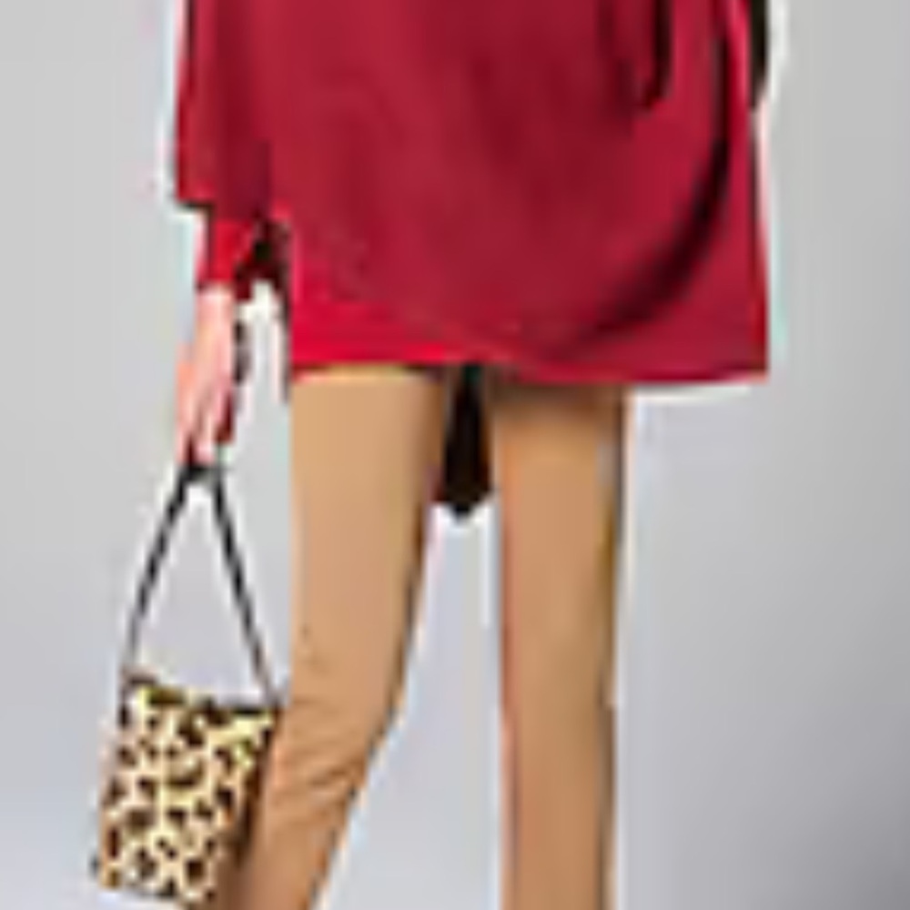 J. Jill Red Poncho